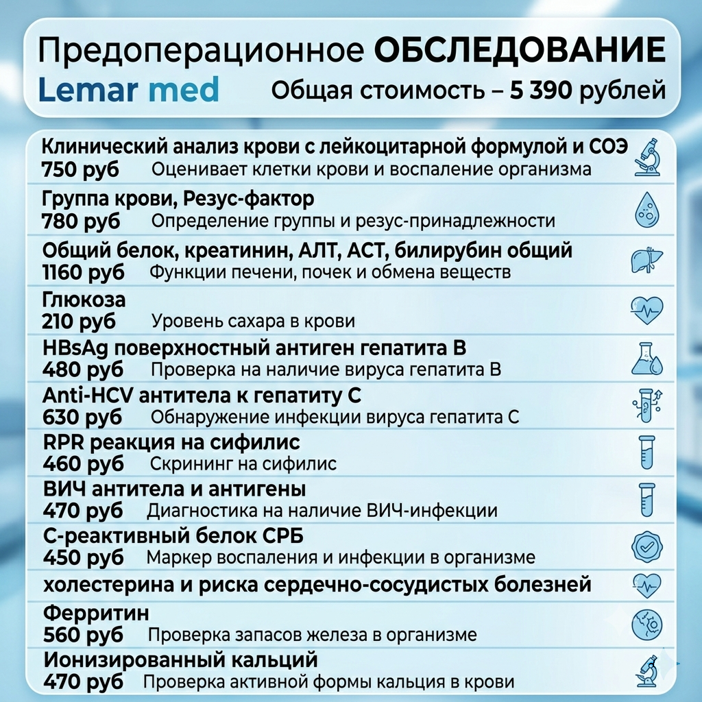 Предоперационное обследование